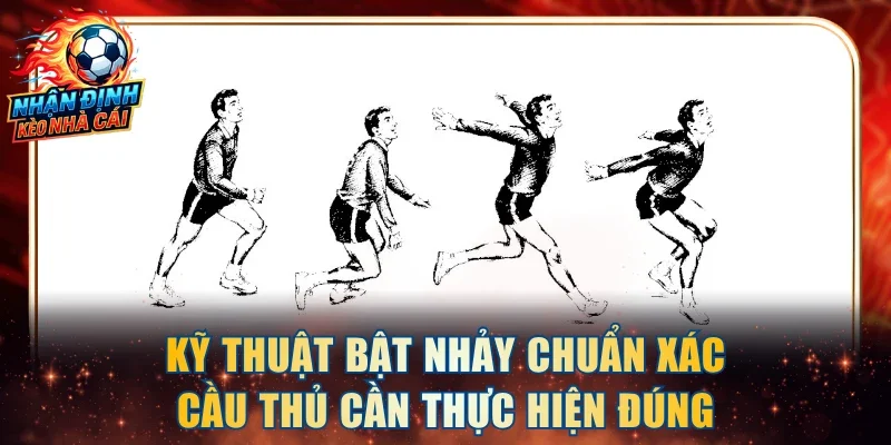 Kỹ thuật bật nhảy chuẩn xác cầu thủ cần thực hiện đúng
